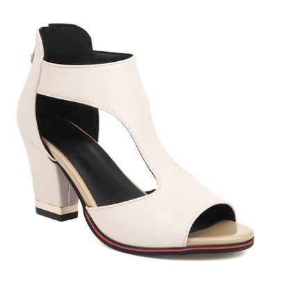 LD | Orthopedische leren sandalen met hak