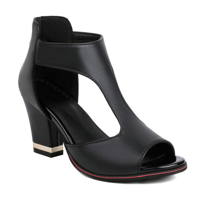 LD | Orthopedische leren sandalen met hak