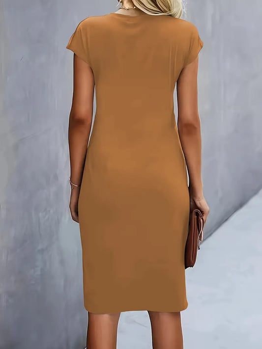 LD | Midi-jurk met strik voor dames