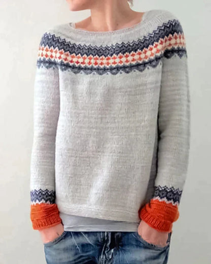 Boho gebreide trui