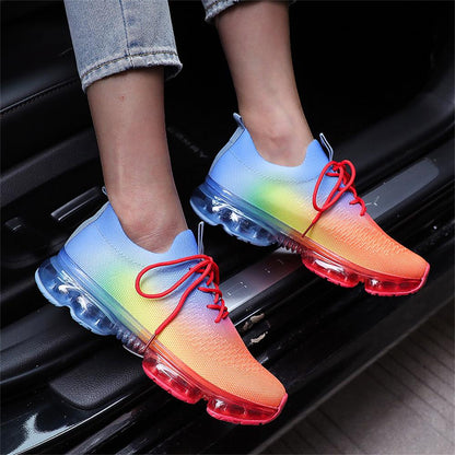 LD | Casual sportschoenen met transparante zool en veters