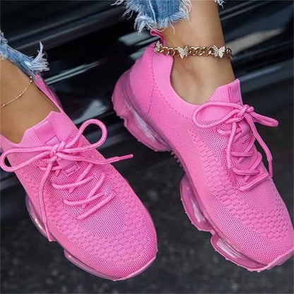 LD | Casual sportschoenen met transparante zool en veters