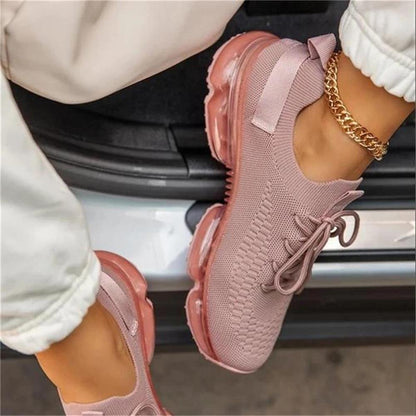 LD | Casual sportschoenen met transparante zool en veters