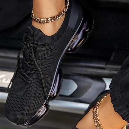 LD | Casual sportschoenen met transparante zool en veters