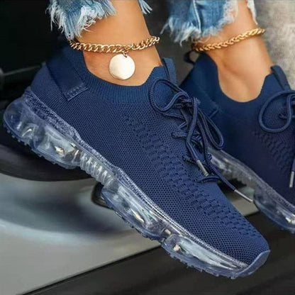 LD | Casual sportschoenen met transparante zool en veters