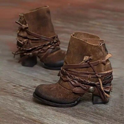 Rustieke boho omslaglaarzen