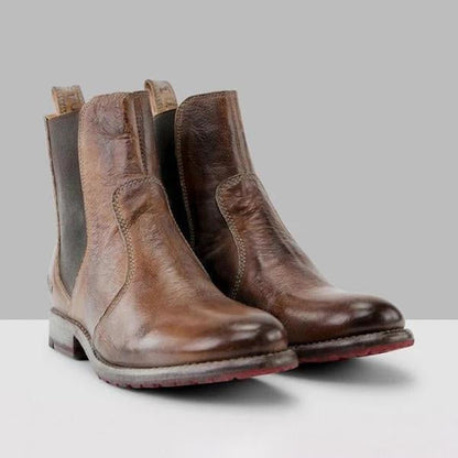 LD | Enkellaarsjes voor dames in vintagestijl leer