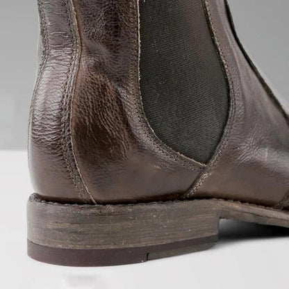 LD | Enkellaarsjes voor dames in vintagestijl leer