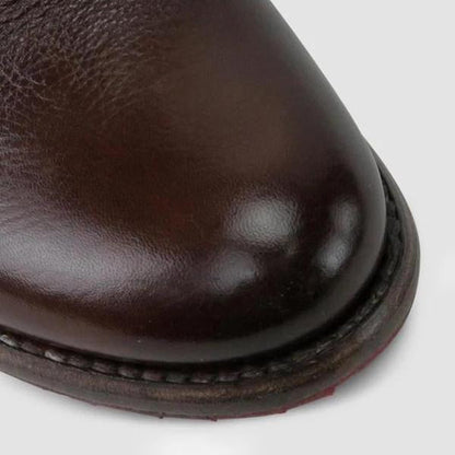 LD | Enkellaarsjes voor dames in vintagestijl leer