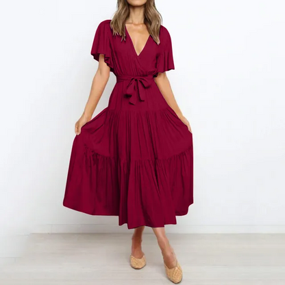 LD | Maxi jurk met diepe V-hals