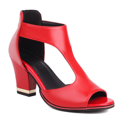 LD | Orthopedische leren sandalen met hak
