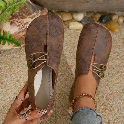 LD | Zachte slip-on knop flats