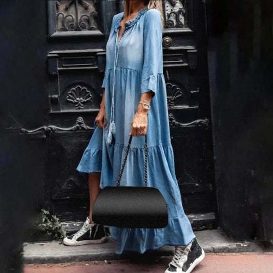 LD | Denim maxi jurk