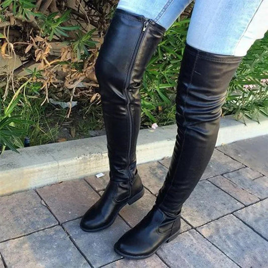 LD | Slim over-the-knee laarzen