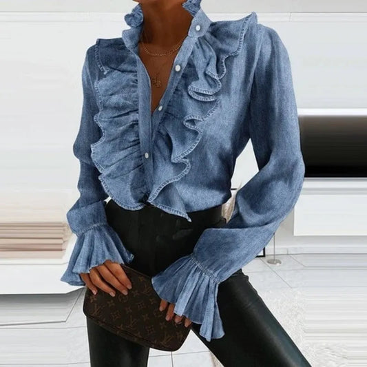 Casual en modieuze winterblouse