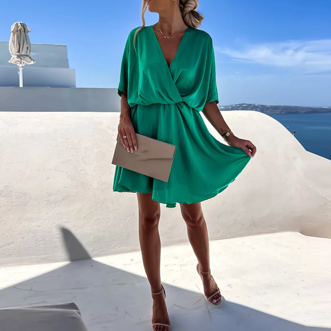 LD | Chique zomer mini-jurk met hoge taille