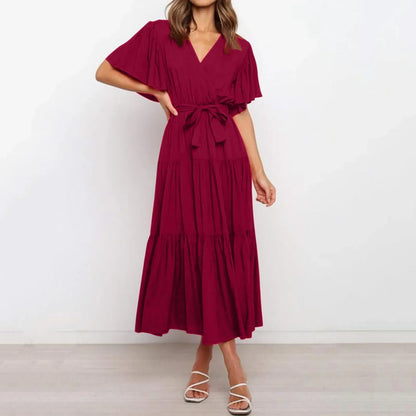 LD | Maxi jurk met diepe V-hals
