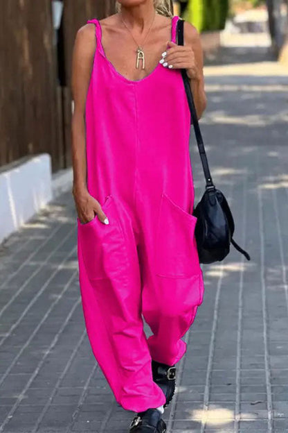 LD Eenvoudige en luchtige jumpsuit