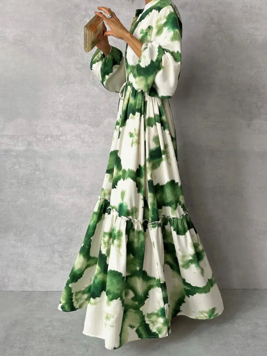 LD | Cerena - Elegante maxi jurk met lange mouwen
