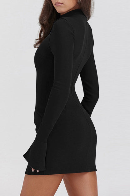LD Mini jurk met lange mouwen
