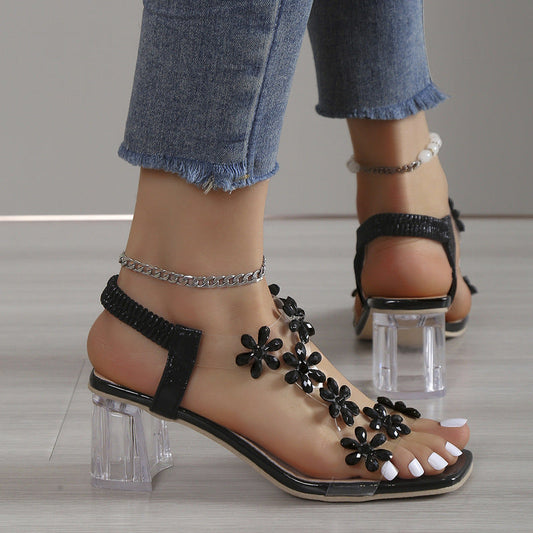 LD | Elegante transparante sandalen met hoge hakken voor vrouwen