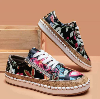 LD | Espadrille sneakers met bloemenprint