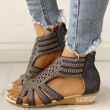 LD | Orthopedische sandalen met lage hak