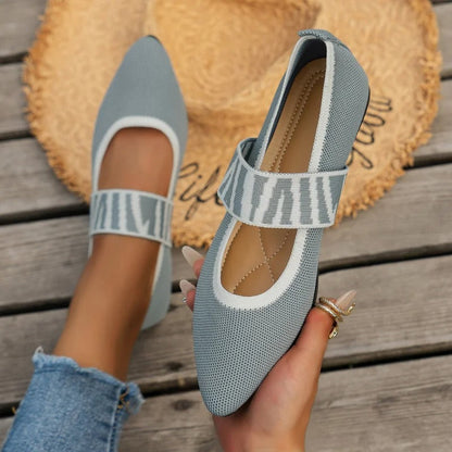LD | Elegante taps toelopende flats met geruite band