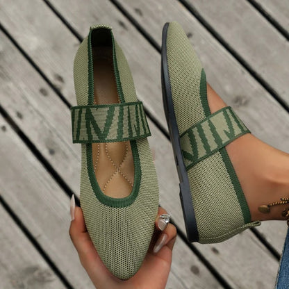 LD | Elegante taps toelopende flats met geruite band