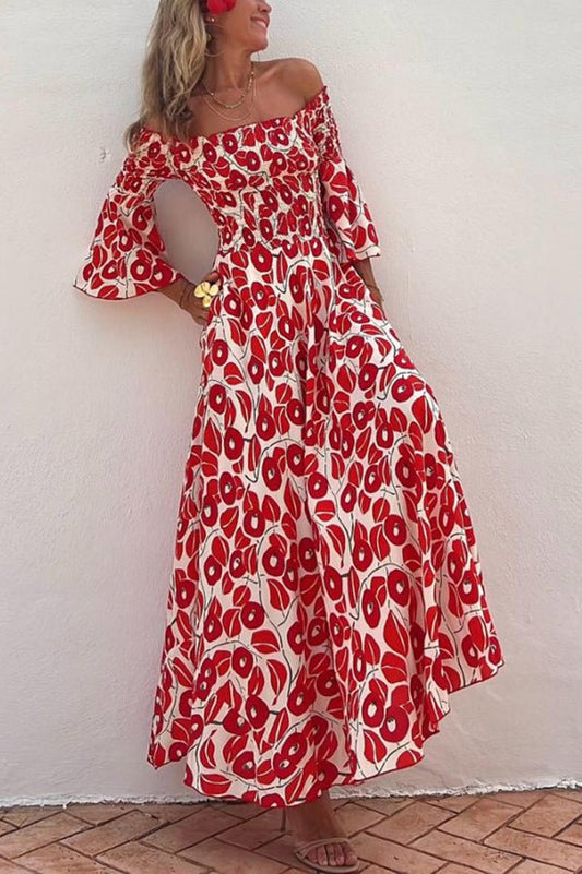 LD | Maxi jurk met bloemenpatroon