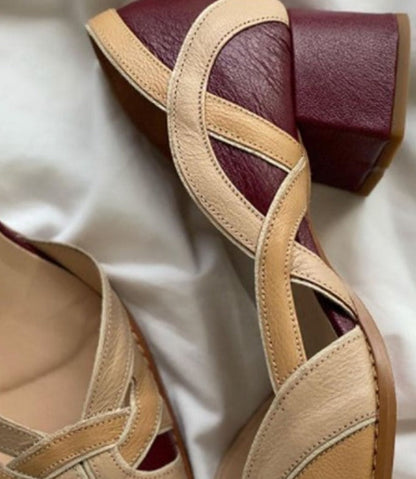 LD | blokhakken in vintage stijl