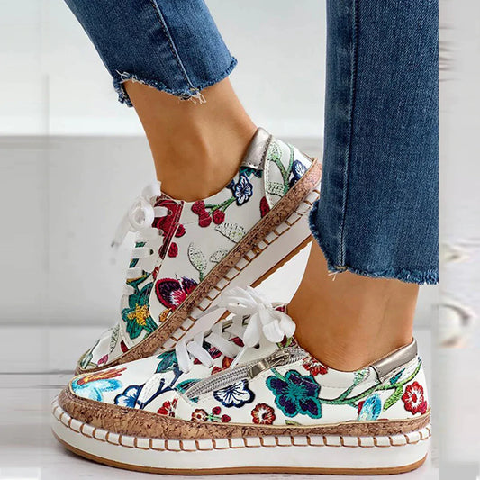 LD | Espadrille sneakers met bloemenprint