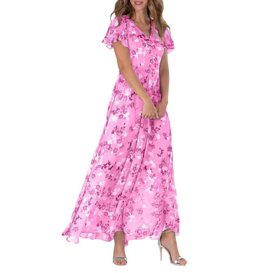 LD | Zomer Formele Bloemen Bruiloft Jurk | Maxi