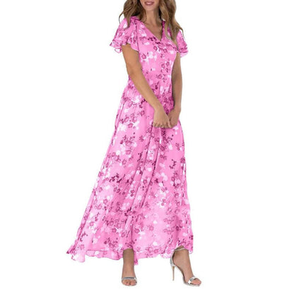LD | Zomer Formele Bloemen Bruiloft Jurk | Maxi