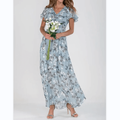 LD | Zomer Formele Bloemen Bruiloft Jurk | Maxi