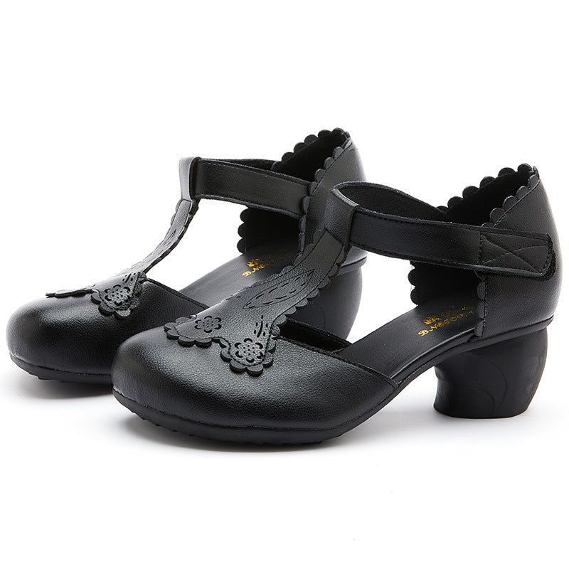 Tijdloze stijl vintage casual schoenen met hakken