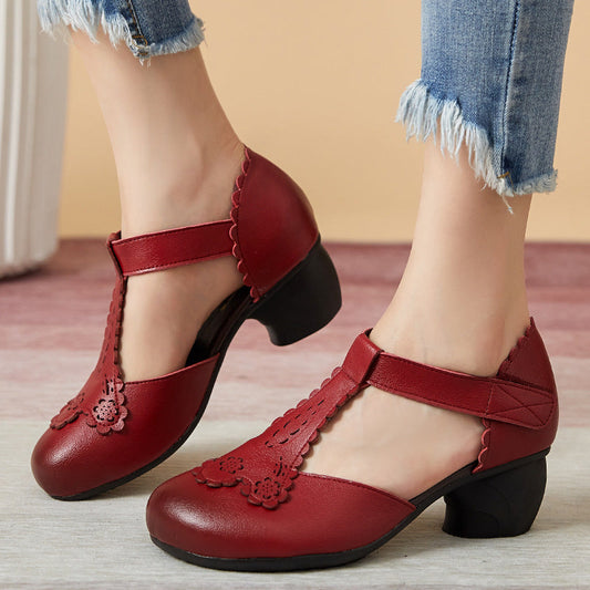 Tijdloze stijl vintage casual schoenen met hakken