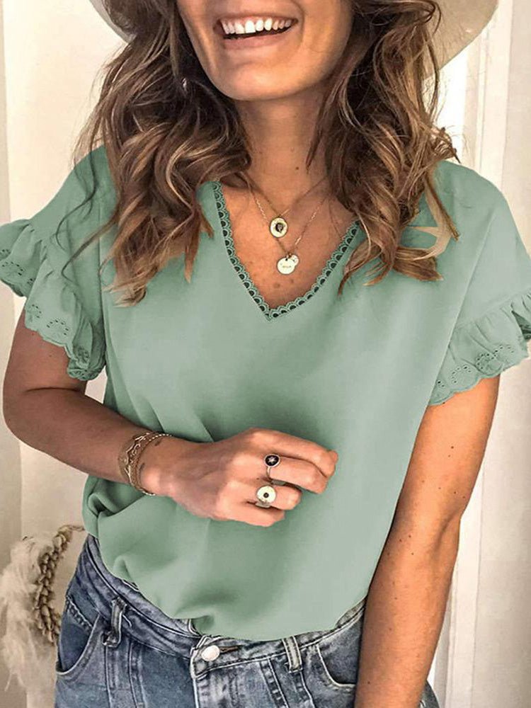 LD | Vrouwelijke en lichte blouse