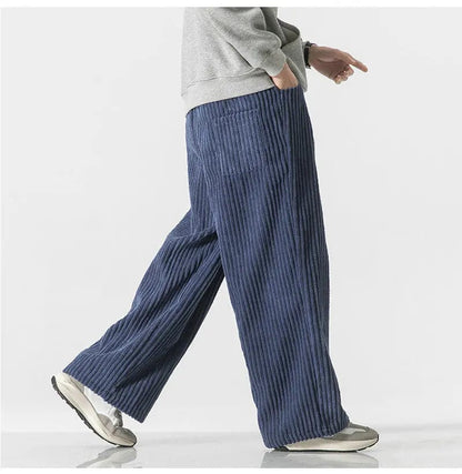 LD | Modieuze oversized corduroy broek