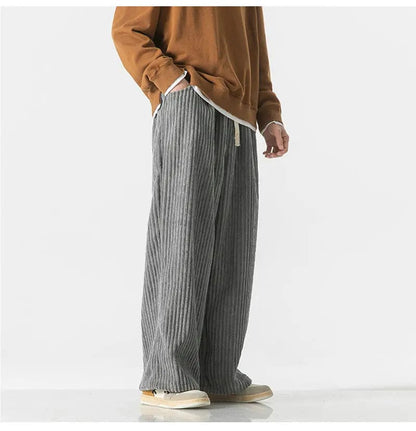 LD | Modieuze oversized corduroy broek