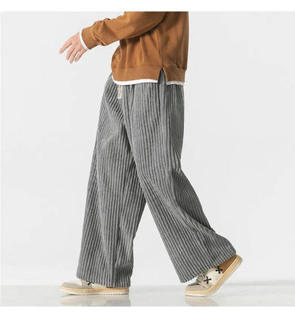 LD | Modieuze oversized corduroy broek