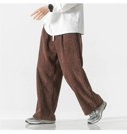 LD | Modieuze oversized corduroy broek