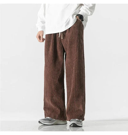 LD | Modieuze oversized corduroy broek