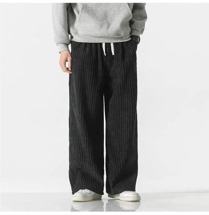 LD | Modieuze oversized corduroy broek