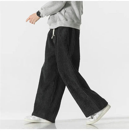 LD | Modieuze oversized corduroy broek