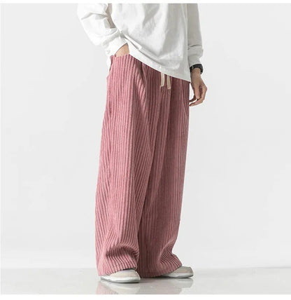 LD | Modieuze oversized corduroy broek