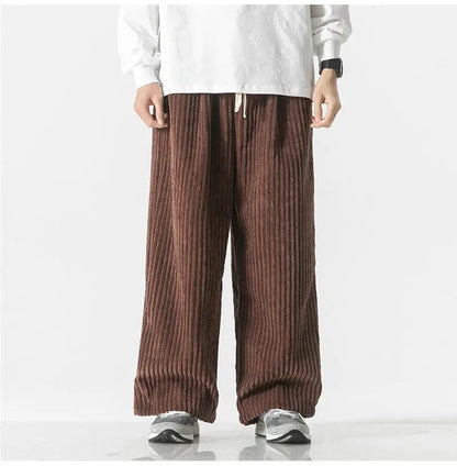 LD | Modieuze oversized corduroy broek