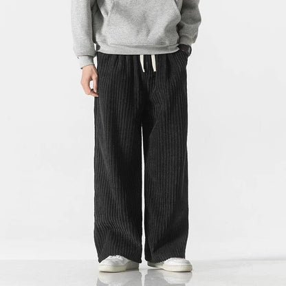 LD | Modieuze oversized corduroy broek