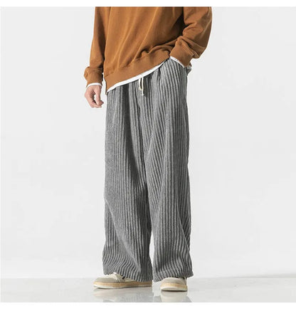 LD | Modieuze oversized corduroy broek