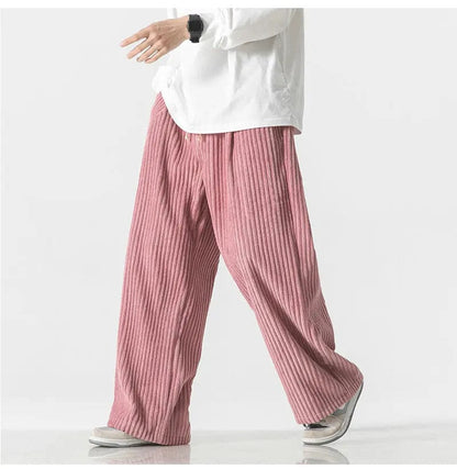 LD | Modieuze oversized corduroy broek